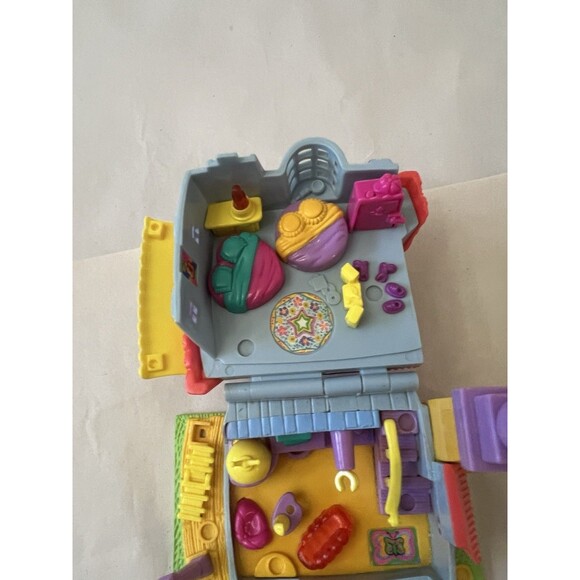 VTG 1994 POLLY POCKET POLLYVILLE KITTY HOUSE COMPACT No People - Picture 3 of 7
